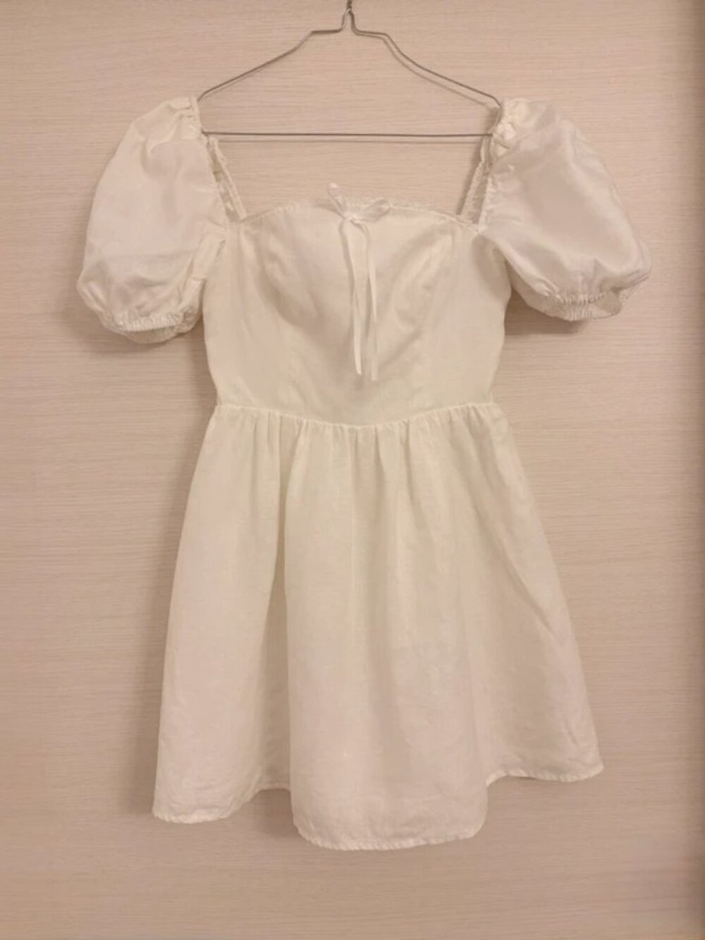 Reformation Malvina Linen Mini Dress White Size XS